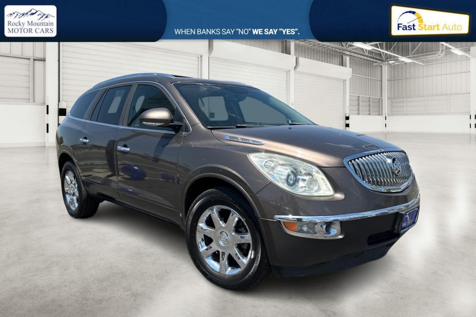 2008 Brown Buick Enclave CXL AWD (5GAEV237X8J) with an 3.6L V6 DOHC 24V engine, 6-Speed Automatic Overdrive transmission, located at 7755 State Street, Midvale, UT, 84047, (801) 753-9063, 40.610329, -111.892159 - Photo#0