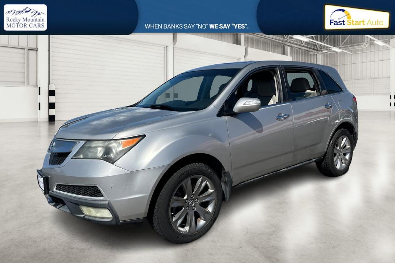 2010 Silver Acura MDX 6-Spd AT w/Advance and Ent. Pkg (2HNYD2H55AH) with an 3.5L V6 SOHC 24V engine, 6-Speed Automatic transmission, located at 767 S State Road, Pleasant Grove, UT, 84062, (801) 785-1058, 40.354839, -111.736687 - Photo#6