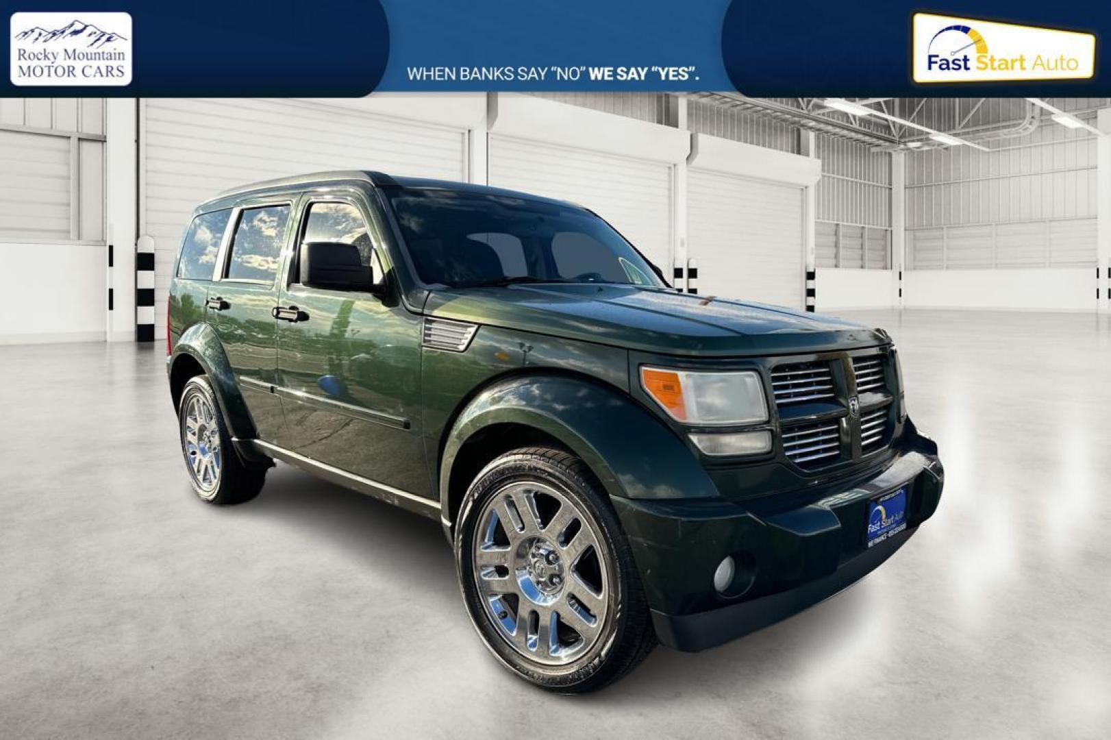 2010 Green Dodge Nitro Heat 2WD (1D4PT4GKXAW) with an 3.7L V6 SOHC 12V engine, 4-Speed Automatic transmission, located at 7755 State Street, Midvale, UT, 84047, (801) 753-9063, 40.610329, -111.892159 - Photo#0