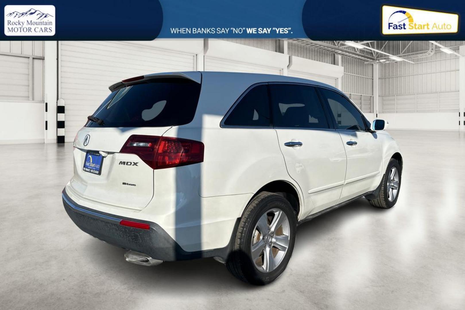 2011 White Acura MDX 6-Spd AT w/Tech Package (2HNYD2H66BH) with an 3.5L V6 SOHC 24V engine, 6-Speed Automatic transmission, located at 7755 State Street, Midvale, UT, 84047, (801) 753-9063, 40.610329, -111.892159 - Photo#2