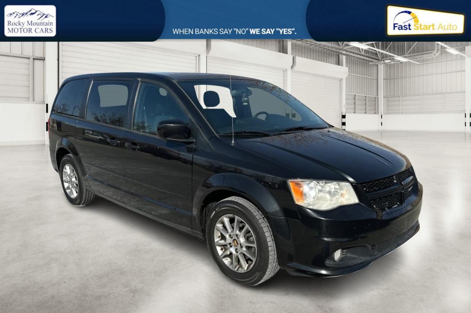 2011 Black Dodge Grand Caravan R/T (2D4RN7DG4BR) with an V6 Flex Fuel 3.6 Liter engine, 6-Speed Automatic transmission, located at 344 S Washington Blvd, Ogden, UT, 84404, (801) 399-1799, 41.255482, -111.970848 - Photo#0