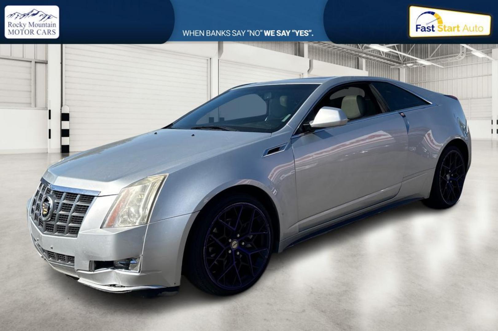 2012 Silver Cadillac CTS Performance Coupe (1G6DJ1E31C0) with an 3.6L V6 DOHC 24V FFV engine, 6-Speed Automatic transmission, located at 767 S State Road, Pleasant Grove, UT, 84062, (801) 785-1058, 40.354839, -111.736687 - Photo#8