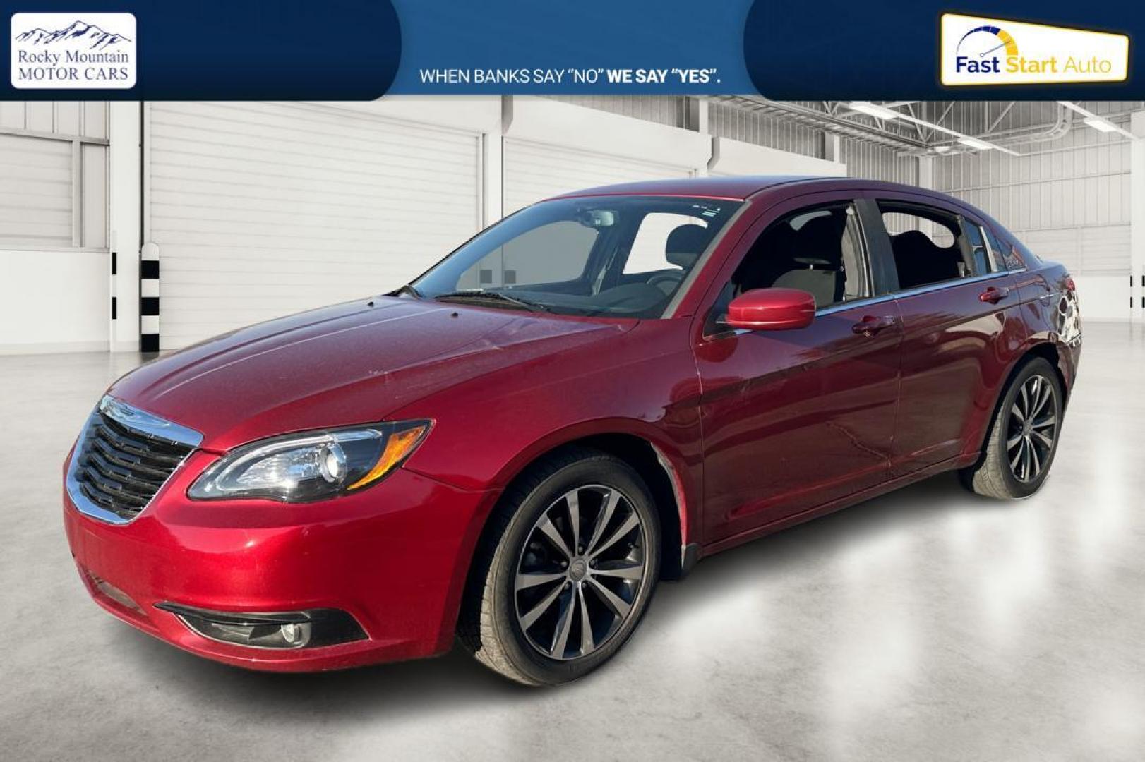 2012 Red Chrysler 200 Touring (1C3CCBBG7CN) with an 3.6L V6 DOHC 24V FFV engine, 6-Speed Automatic transmission, located at 344 S Washington Blvd, Ogden, UT, 84404, (801) 399-1799, 41.255482, -111.970848 - Photo#6