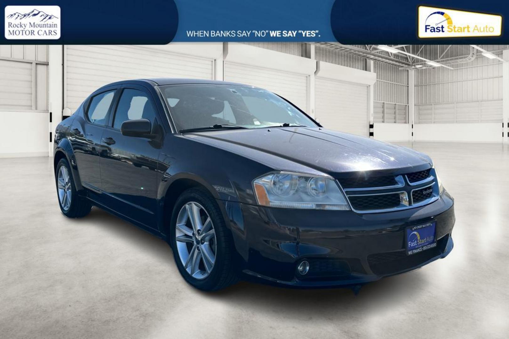 2012 Black Dodge Avenger SXT (1C3CDZEG6CN) with an 3.6L V6 DOHC 24V engine, 6-Speed Automatic transmission, located at 7755 State Street, Midvale, UT, 84047, (801) 753-9063, 40.610329, -111.892159 - Photo#0