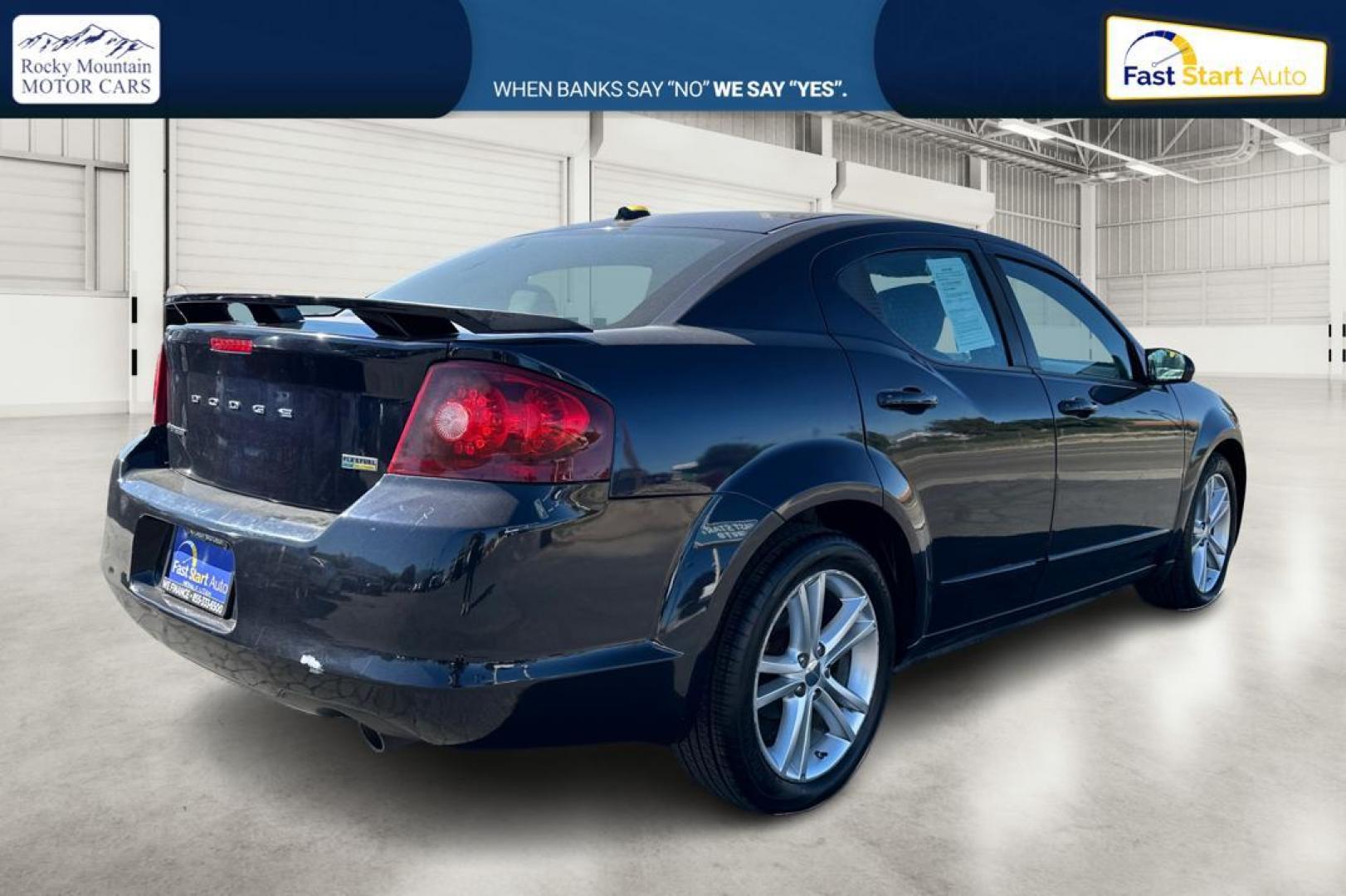 2012 Black Dodge Avenger SXT (1C3CDZEG6CN) with an 3.6L V6 DOHC 24V engine, 6-Speed Automatic transmission, located at 7755 State Street, Midvale, UT, 84047, (801) 753-9063, 40.610329, -111.892159 - Photo#2