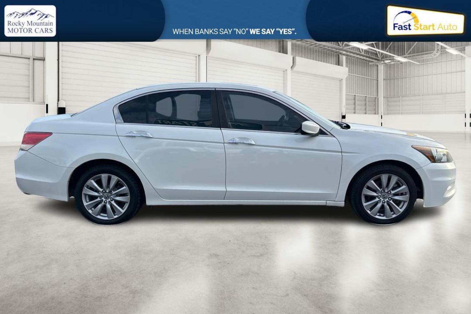 2012 White Honda Accord EX-L V6 Sedan AT (1HGCP3F88CA) with an 3.5L V6 SOHC 24V engine, 5-Speed Automatic transmission, located at 344 S Washington Blvd, Ogden, UT, 84404, (801) 399-1799, 41.255482, -111.970848 - Photo#1