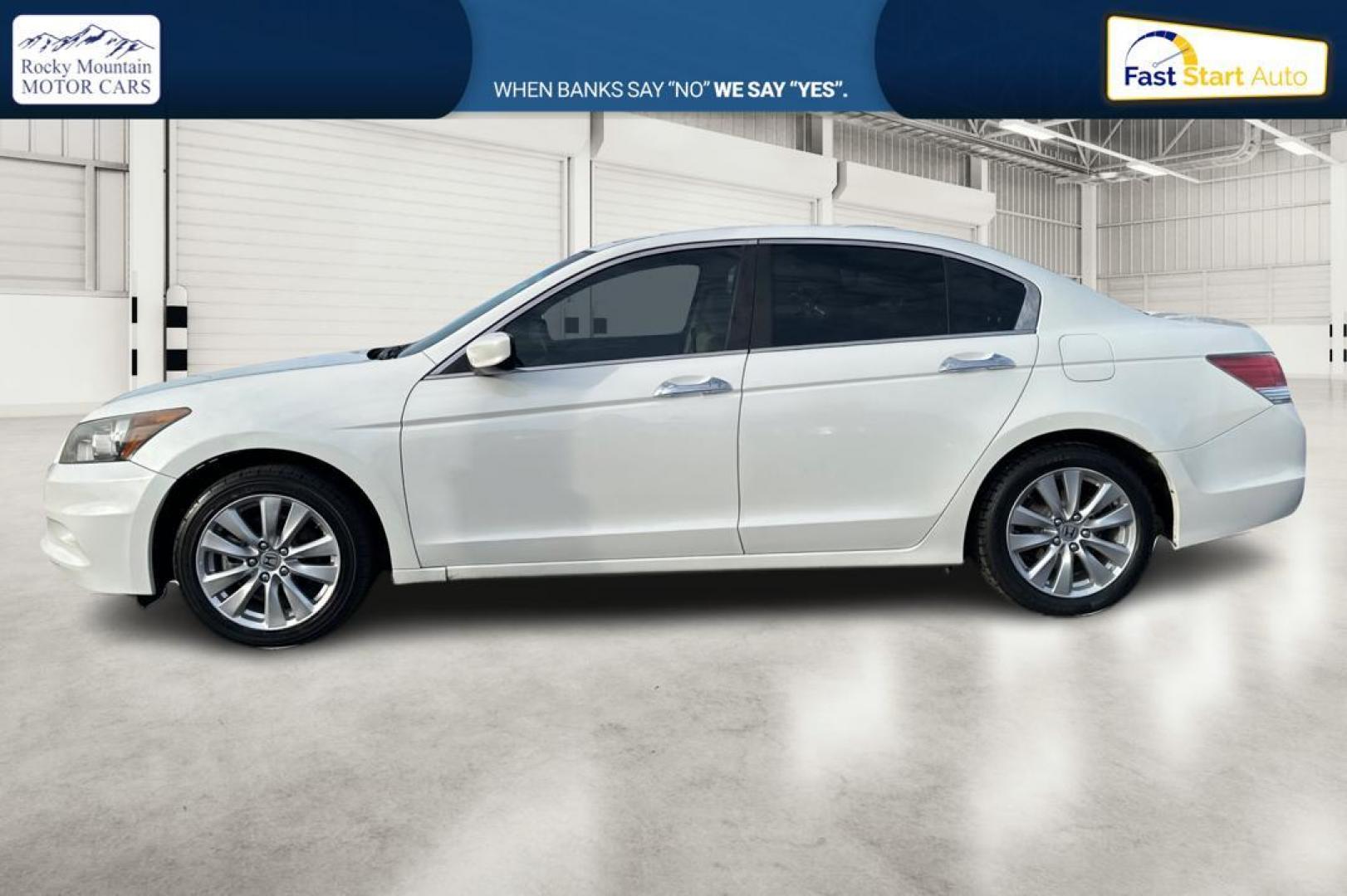 2012 White Honda Accord EX-L V6 Sedan AT (1HGCP3F88CA) with an 3.5L V6 SOHC 24V engine, 5-Speed Automatic transmission, located at 344 S Washington Blvd, Ogden, UT, 84404, (801) 399-1799, 41.255482, -111.970848 - Photo#6