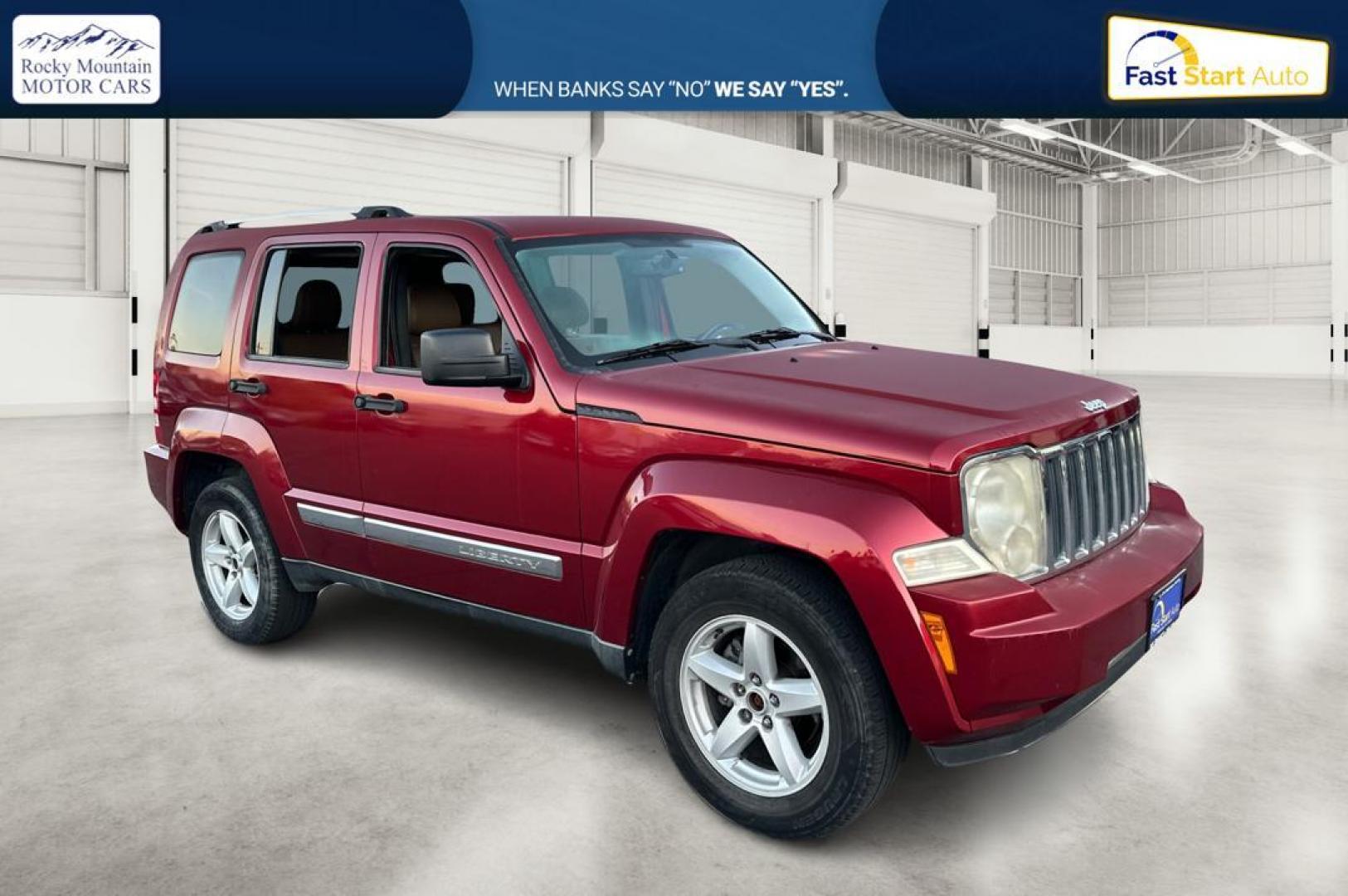 2012 Red Jeep Liberty Limited 4WD (1C4PJMCK5CW) with an 3.7L V6 SOHC 12V engine, 4-Speed Automatic transmission, located at 344 S Washington Blvd, Ogden, UT, 84404, (801) 399-1799, 41.255482, -111.970848 - Photo#0