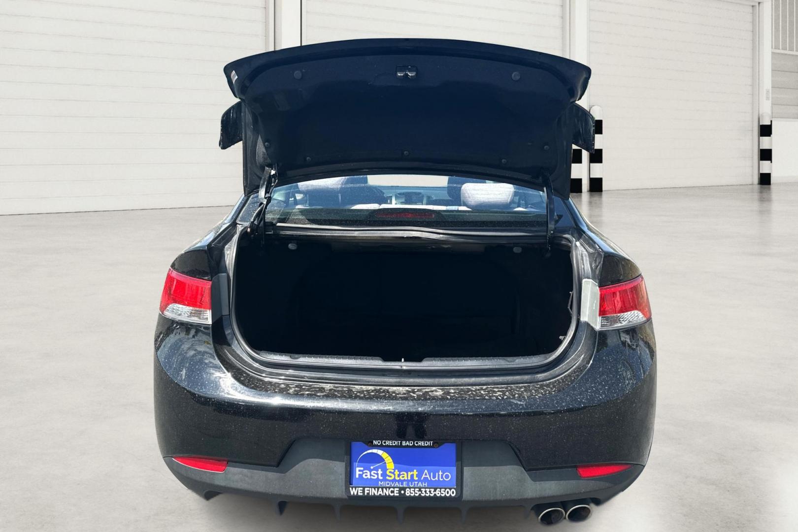 2012 Black Kia Forte Koup SX (KNAFW6A34C5) with an 2.4L L4 DOHC 16V engine, Automatic, 6-Spd w/Overdrive and Sportmatic transmission, located at 7755 State Street, Midvale, UT, 84047, (801) 753-9063, 40.610329, -111.892159 - Photo#10