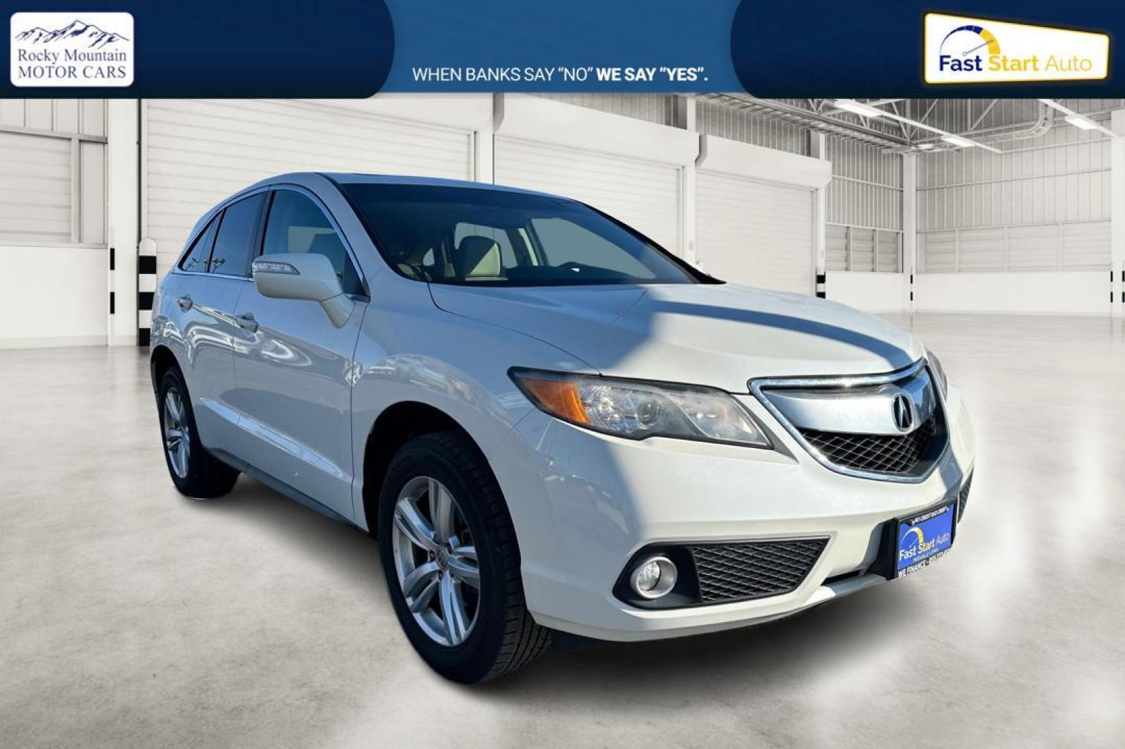 2013 White Acura RDX 6-Spd AT w/ Technology Package (5J8TB3H5XDL) with an 2.3L L4 DOHC 16V engine, 6-Speed Automatic transmission, located at 7755 State Street, Midvale, UT, 84047, (801) 753-9063, 40.610329, -111.892159 - Photo#0