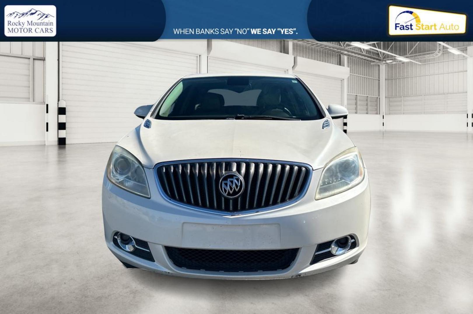 2013 White Buick Verano Leather (1G4PS5SK9D4) with an 2.4L L4 DOHC 16V FFV engine, 6-Speed Automatic transmission, located at 7755 State Street, Midvale, UT, 84047, (801) 753-9063, 40.610329, -111.892159 - Photo#9