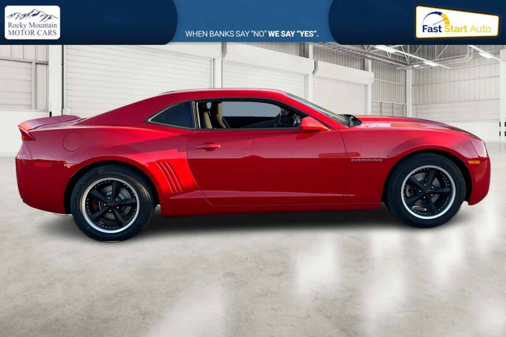 2013 Red Chevrolet Camaro LS Coupe (2G1FA1E37D9) with an 3.6L V6 DOHC 24V FFV engine, 6-Speed Automatic transmission, located at 767 S State Road, Pleasant Grove, UT, 84062, (801) 785-1058, 40.354839, -111.736687 - Photo#1