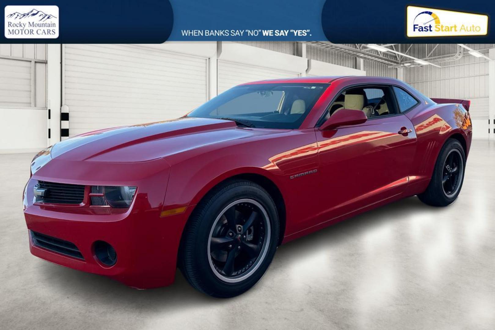 2013 Red Chevrolet Camaro LS Coupe (2G1FA1E37D9) with an 3.6L V6 DOHC 24V FFV engine, 6-Speed Automatic transmission, located at 767 S State Road, Pleasant Grove, UT, 84062, (801) 785-1058, 40.354839, -111.736687 - Photo#8