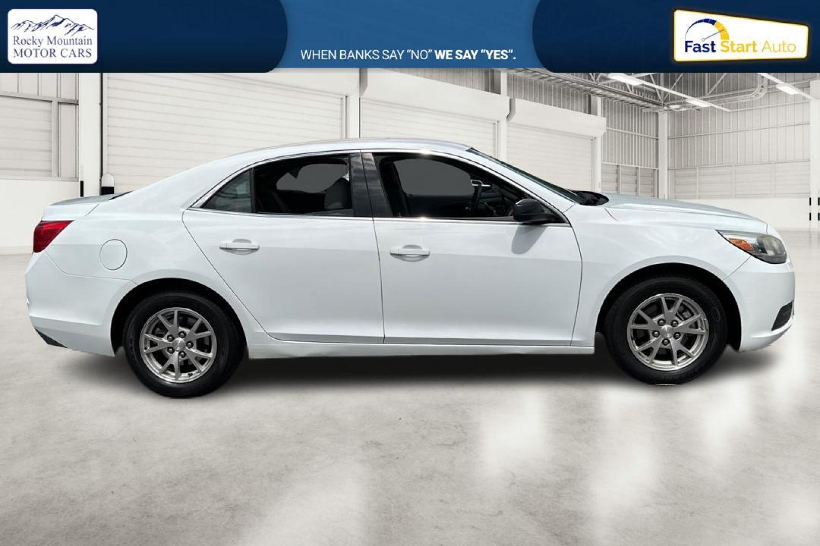 2013 White Chevrolet Malibu LS Fleet (1G11A5SA6DF) with an 2.5L L4 DOHC 16V engine, 6-Speed Automatic transmission, located at 767 S State Road, Pleasant Grove, UT, 84062, (801) 785-1058, 40.354839, -111.736687 - Photo#1