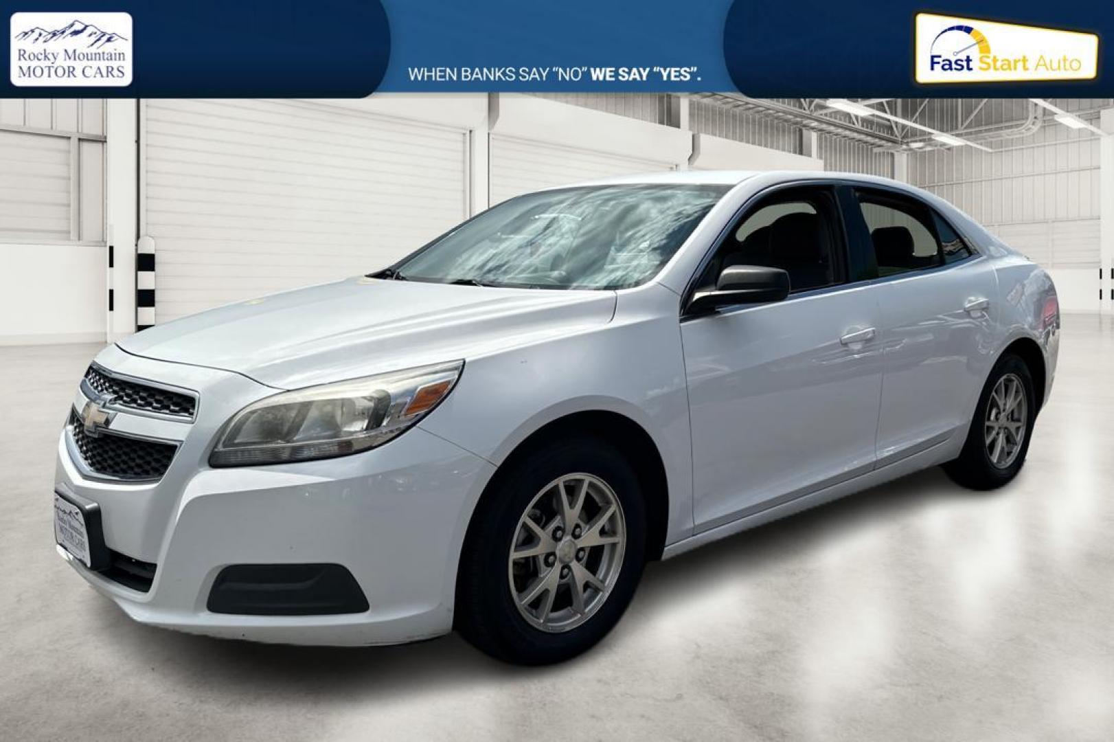 2013 White Chevrolet Malibu LS Fleet (1G11A5SA6DF) with an 2.5L L4 DOHC 16V engine, 6-Speed Automatic transmission, located at 767 S State Road, Pleasant Grove, UT, 84062, (801) 785-1058, 40.354839, -111.736687 - Photo#8