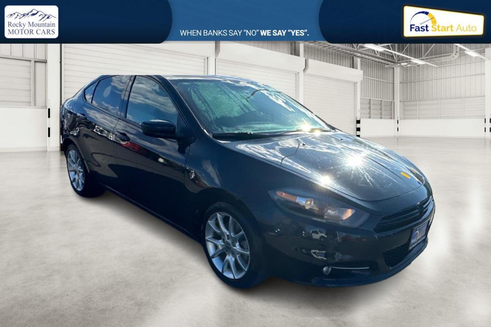 2013 Black Dodge Dart SXT (1C3CDFBH4DD) with an 1.4L L4 DOHC 16V TURBO engine, located at 344 S Washington Blvd, Ogden, UT, 84404, (801) 399-1799, 41.255482, -111.970848 - Photo#0