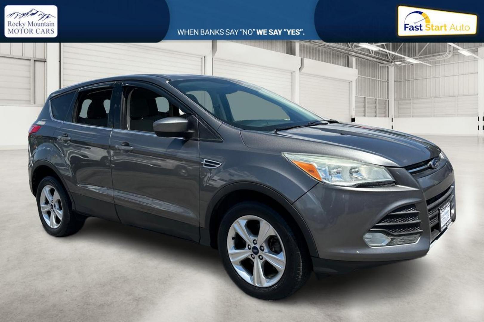 2013 Gray Ford Escape SE FWD (1FMCU0G9XDU) with an 2.0L L4 DOHC 16V engine, 6-Speed Automatic transmission, located at 767 S State Road, Pleasant Grove, UT, 84062, (801) 785-1058, 40.354839, -111.736687 - Photo#0