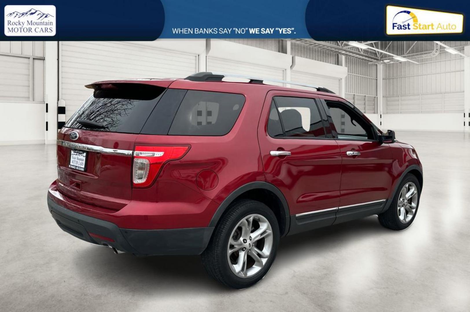 2013 Red Ford Explorer Limited FWD (1FM5K7F83DG) with an 3.5L V6 DOHC 24V engine, 6-Speed Automatic transmission, located at 767 S State Road, Pleasant Grove, UT, 84062, (801) 785-1058, 40.354839, -111.736687 - Photo#2