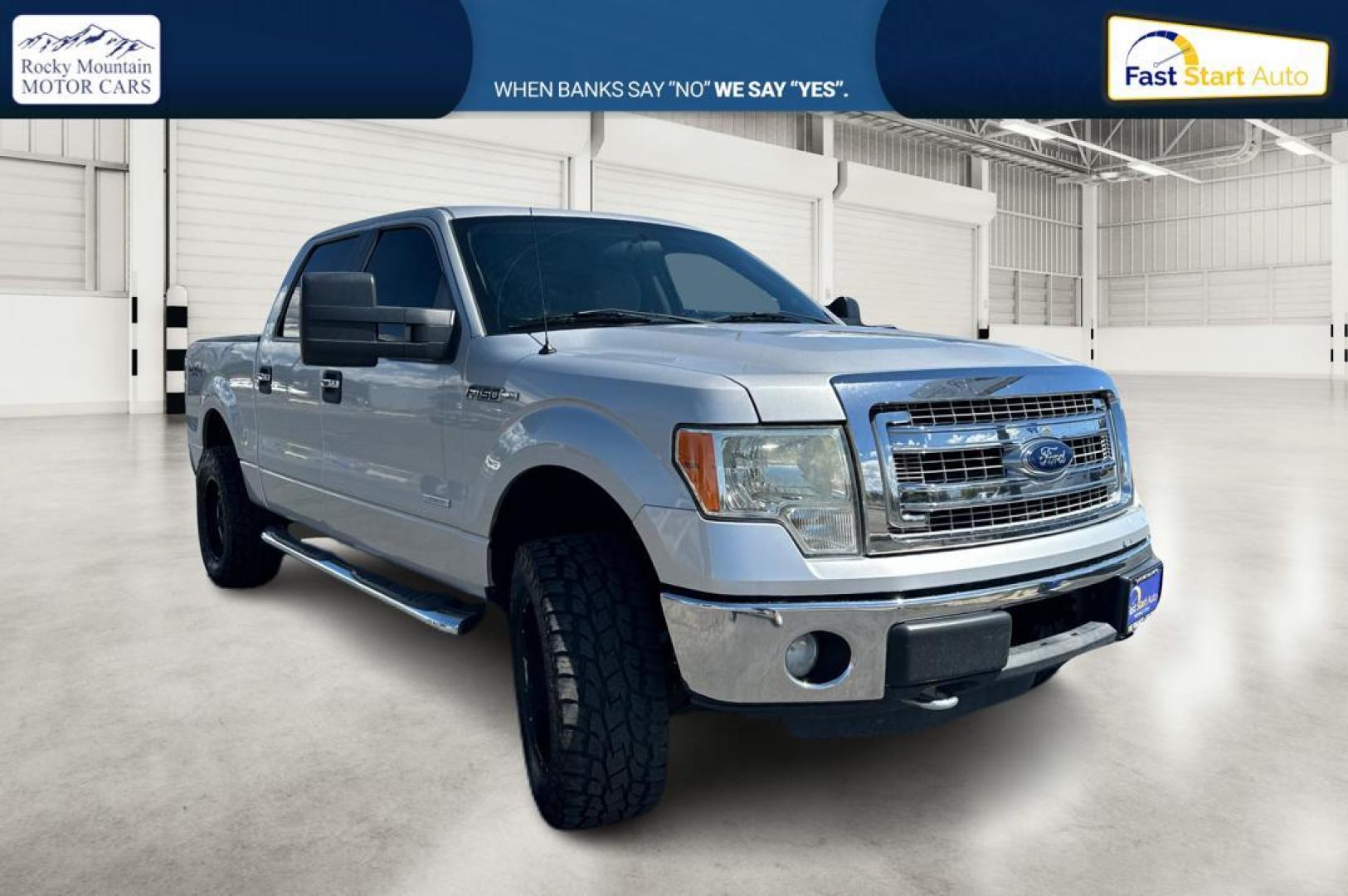 2013 Silver Ford F-150 XLT SuperCrew 6.5-ft. Bed 4WD (1FTFW1ET3DK) with an 3.5L V6 TURBO engine, 6-Speed Automatic transmission, located at 7755 State Street, Midvale, UT, 84047, (801) 753-9063, 40.610329, -111.892159 - Photo#0