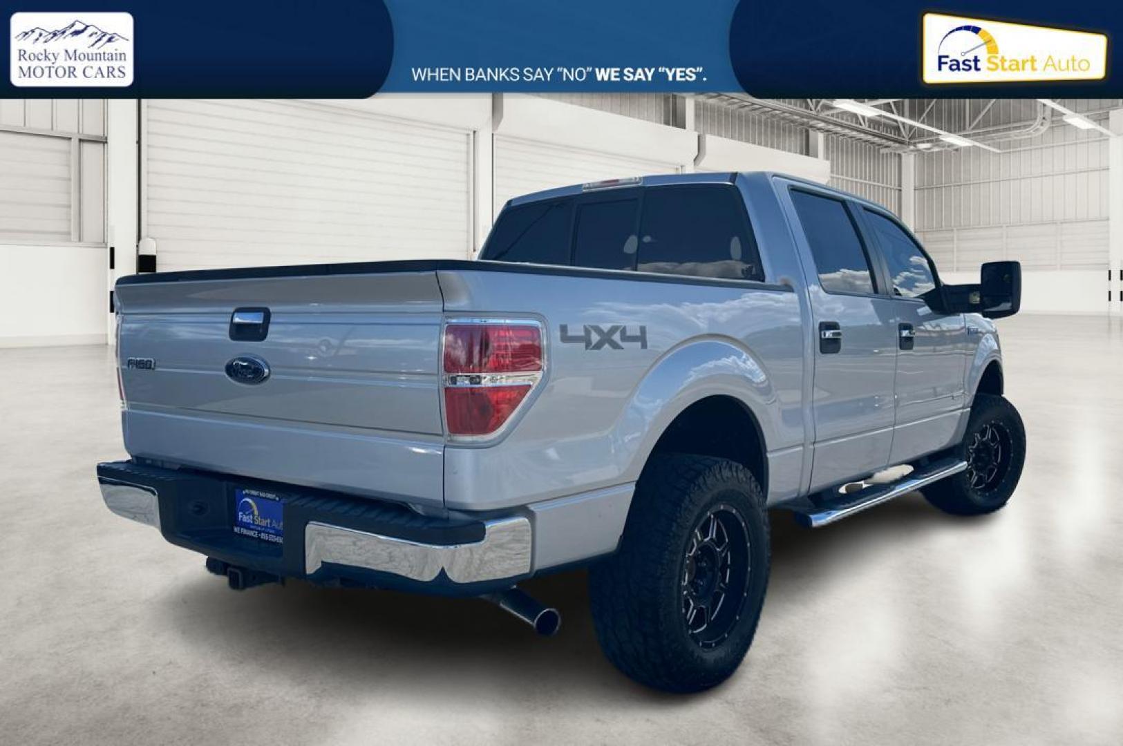 2013 Silver Ford F-150 XLT SuperCrew 6.5-ft. Bed 4WD (1FTFW1ET3DK) with an 3.5L V6 TURBO engine, 6-Speed Automatic transmission, located at 7755 State Street, Midvale, UT, 84047, (801) 753-9063, 40.610329, -111.892159 - Photo#2