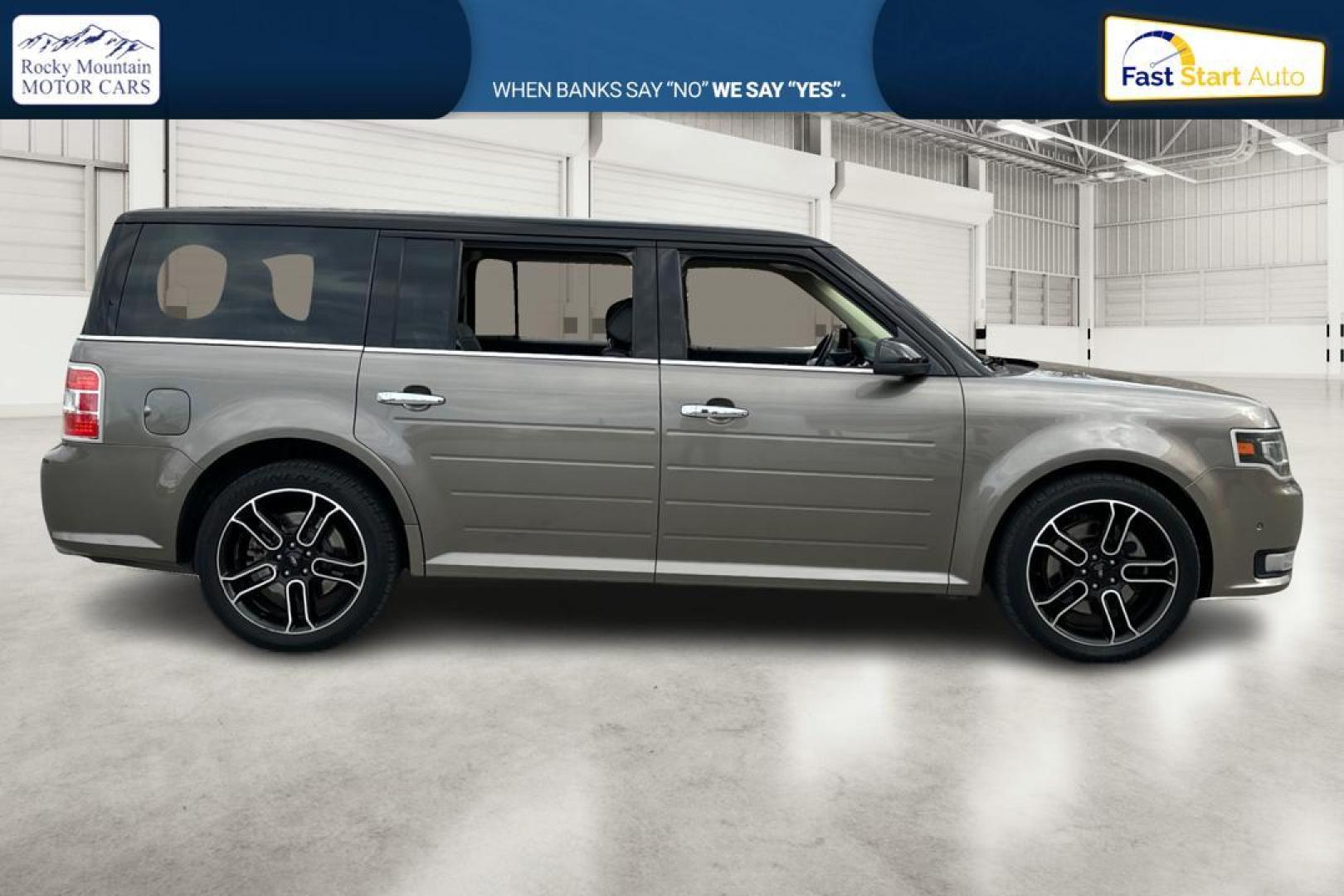 2013 Gray Ford Flex Limited AWD (2FMHK6DT0DB) with an 3.5L V6 DOHC 24V engine, 6-Speed Automatic Overdrive transmission, located at 344 S Washington Blvd, Ogden, UT, 84404, (801) 399-1799, 41.255482, -111.970848 - Photo#1