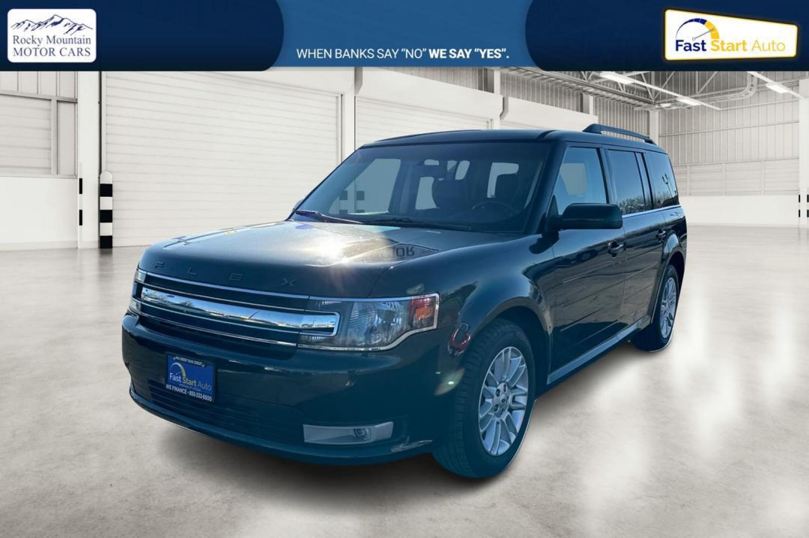 2013 Black Ford Flex SEL FWD (2FMGK5C84DB) with an 3.5L V6 DOHC 24V engine, 6-Speed Automatic Overdrive transmission, located at 7755 State Street, Midvale, UT, 84047, (801) 753-9063, 40.610329, -111.892159 - Photo#8