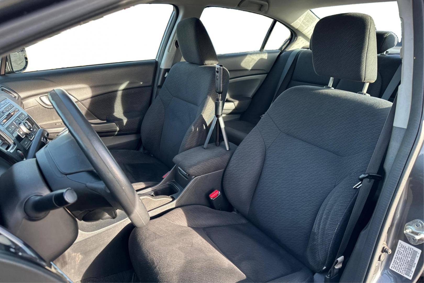 2013 Gray Honda Civic LX Sedan 5-Speed AT (19XFB2F51DE) with an 1.8L L4 SOHC 16V engine, 5-Speed Automatic transmission, located at 7755 State Street, Midvale, UT, 84047, (801) 753-9063, 40.610329, -111.892159 - Photo#14