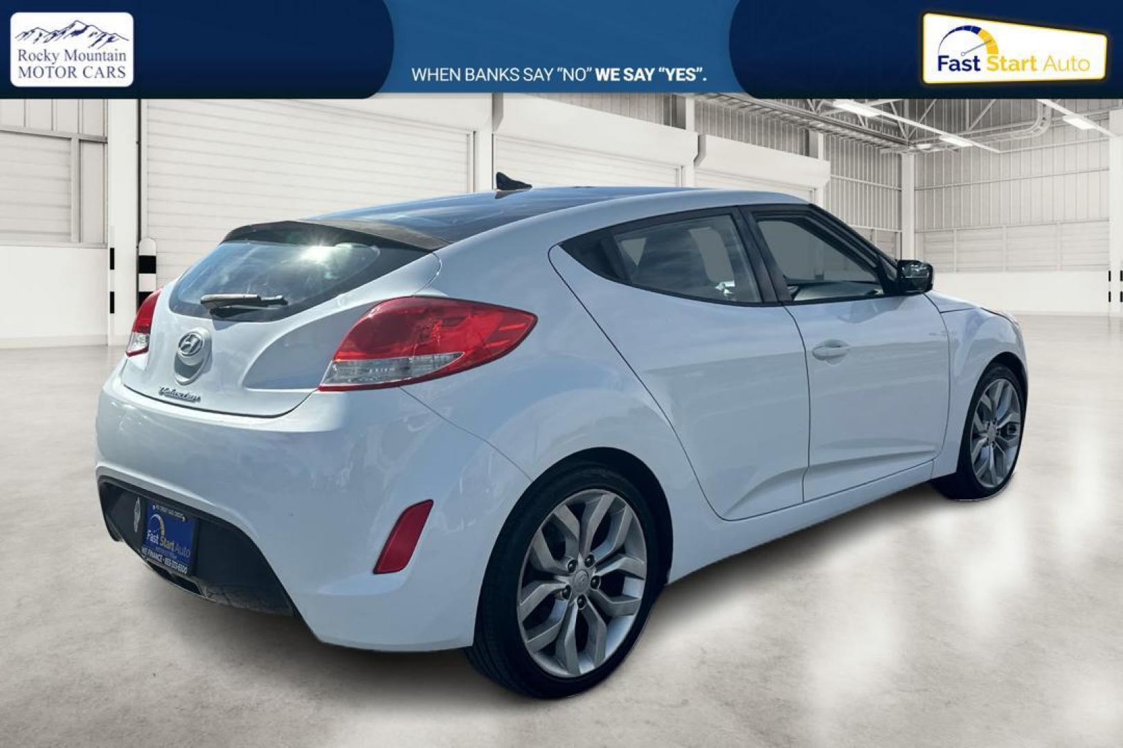 2013 White Hyundai Veloster Base (KMHTC6AD4DU) with an 1.6L L4 DOHC 16V engine, Auto, 6-Spd EcoShft DCT transmission, located at 7755 State Street, Midvale, UT, 84047, (801) 753-9063, 40.610329, -111.892159 - Photo#2