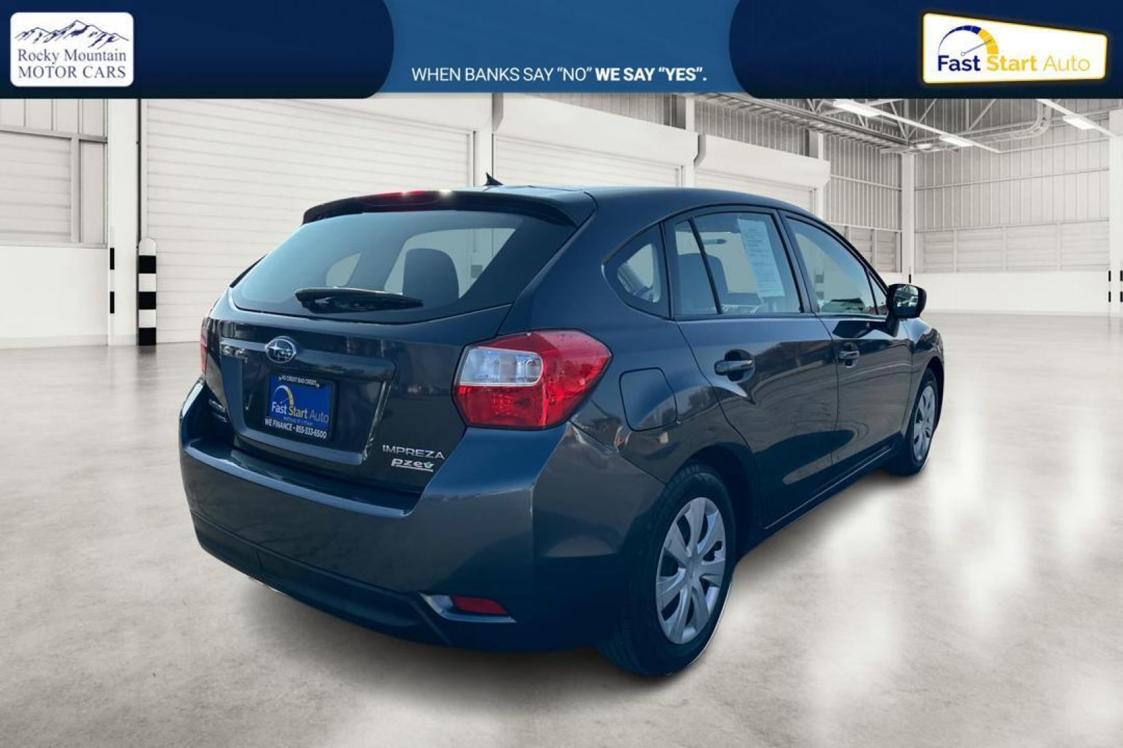 2013 Gray Subaru Impreza Base 5-Door (JF1GPAA63DG) with an 2.0L H4 DOHC 16V engine, Continuously Variable Transmission transmission, located at 7755 State Street, Midvale, UT, 84047, (801) 753-9063, 40.610329, -111.892159 - Photo#2