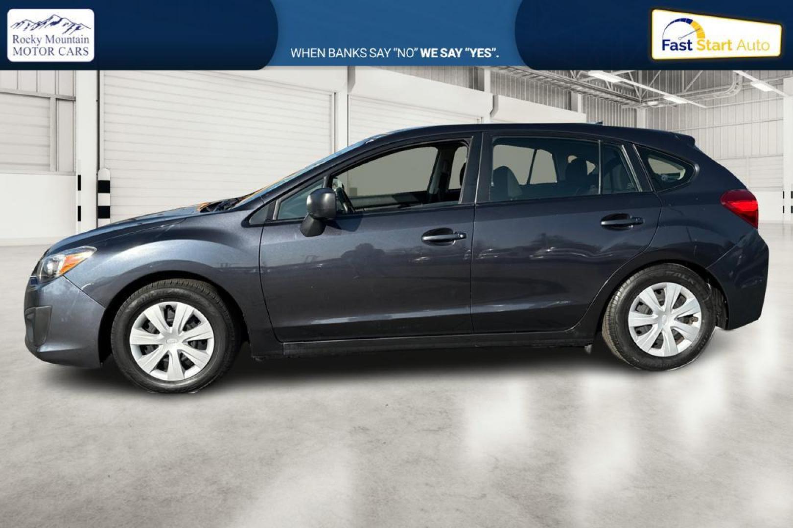 2013 Gray Subaru Impreza Base 5-Door (JF1GPAA63DG) with an 2.0L H4 DOHC 16V engine, Continuously Variable Transmission transmission, located at 7755 State Street, Midvale, UT, 84047, (801) 753-9063, 40.610329, -111.892159 - Photo#6