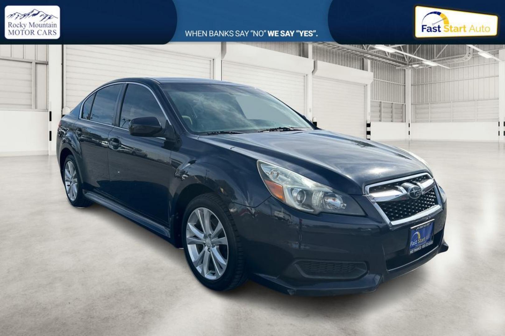 2013 Blue Subaru Legacy 2.5i Premium (4S3BMBC63D3) with an 2.5L H4 SOHC 16V engine, Continuously Variable Transmission transmission, located at 7755 State Street, Midvale, UT, 84047, (801) 753-9063, 40.610329, -111.892159 - Photo#0