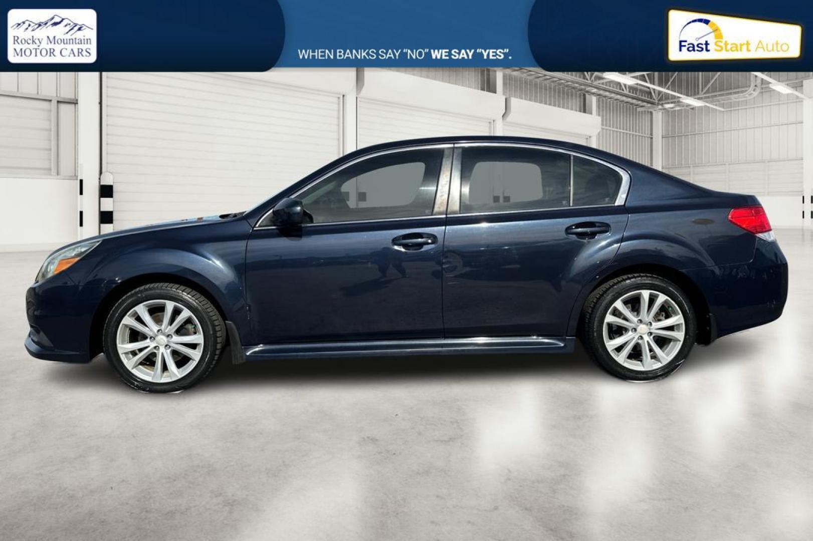 2013 Blue Subaru Legacy 2.5i Premium (4S3BMBC63D3) with an 2.5L H4 SOHC 16V engine, Continuously Variable Transmission transmission, located at 7755 State Street, Midvale, UT, 84047, (801) 753-9063, 40.610329, -111.892159 - Photo#6