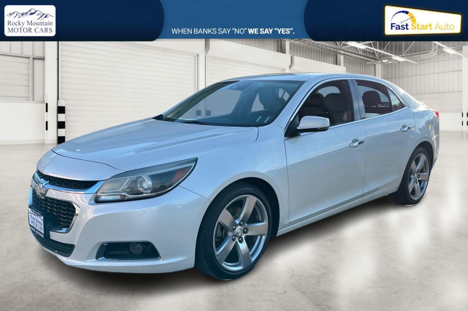 2014 White Chevrolet Malibu 2LZ (1G11J5SX5EF) with an 2.0L L4 DOHC 16V engine, 6-Speed Automatic transmission, located at 767 S State Road, Pleasant Grove, UT, 84062, (801) 785-1058, 40.354839, -111.736687 - Photo#6