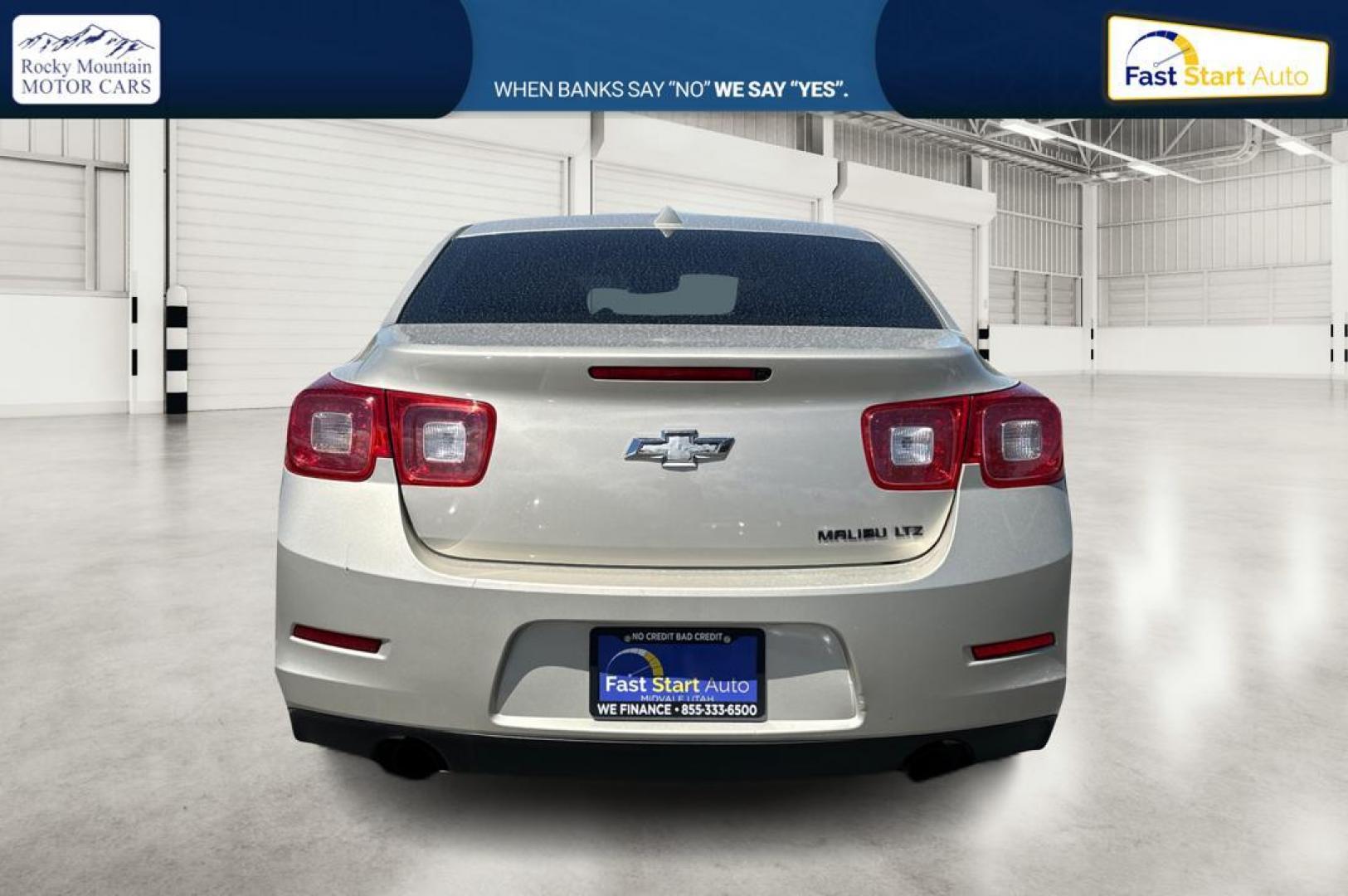 2014 Beige Chevrolet Malibu 1TZ (1G11H5SL8EF) with an 2.5L L4 DOHC 16V engine, 6-Speed Automatic transmission, located at 7755 State Street, Midvale, UT, 84047, (801) 753-9063, 40.610329, -111.892159 - Photo#3