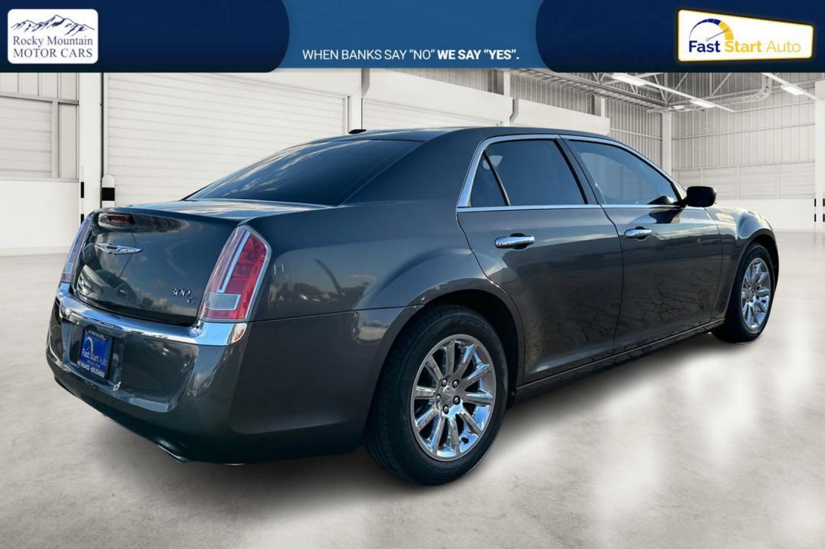 2014 Gray Chrysler 300 C RWD (2C3CCAET3EH) with an 5.7L V8 OHV 16V engine, 5-Speed Automatic transmission, located at 7755 State Street, Midvale, UT, 84047, (801) 753-9063, 40.610329, -111.892159 - Photo#2