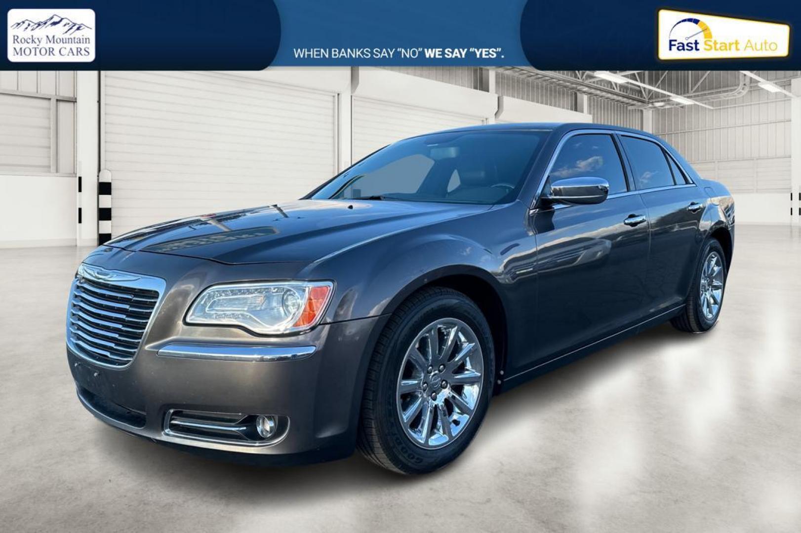 2014 Gray Chrysler 300 C RWD (2C3CCAET3EH) with an 5.7L V8 OHV 16V engine, 5-Speed Automatic transmission, located at 7755 State Street, Midvale, UT, 84047, (801) 753-9063, 40.610329, -111.892159 - Photo#8