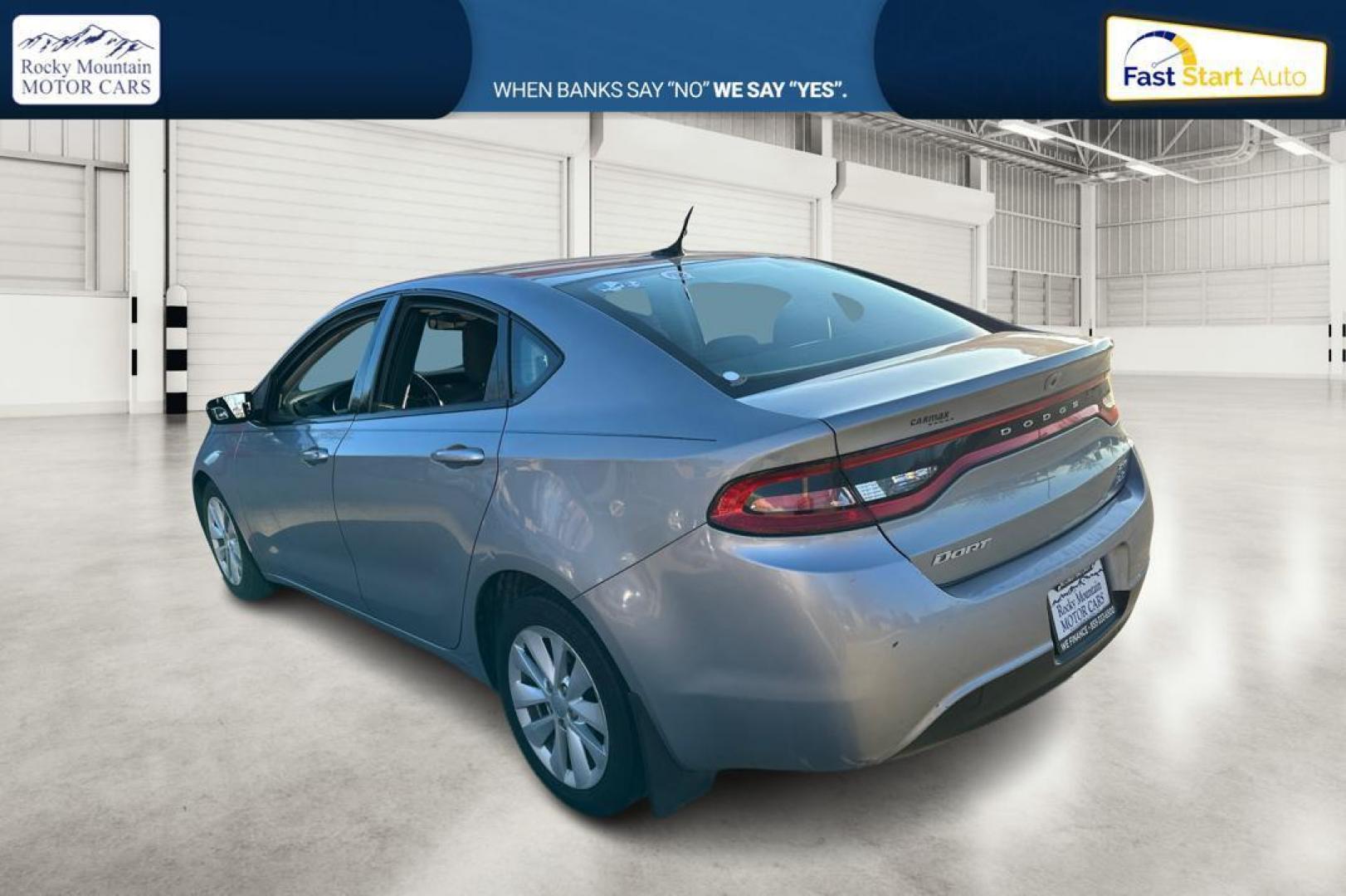 2014 Silver Dodge Dart SXT (1C3CDFBB4ED) with an 2.4L L4 DOHC 16V engine, Manual, 6-Spd transmission, located at 767 S State Road, Pleasant Grove, UT, 84062, (801) 785-1058, 40.354839, -111.736687 - Photo#4