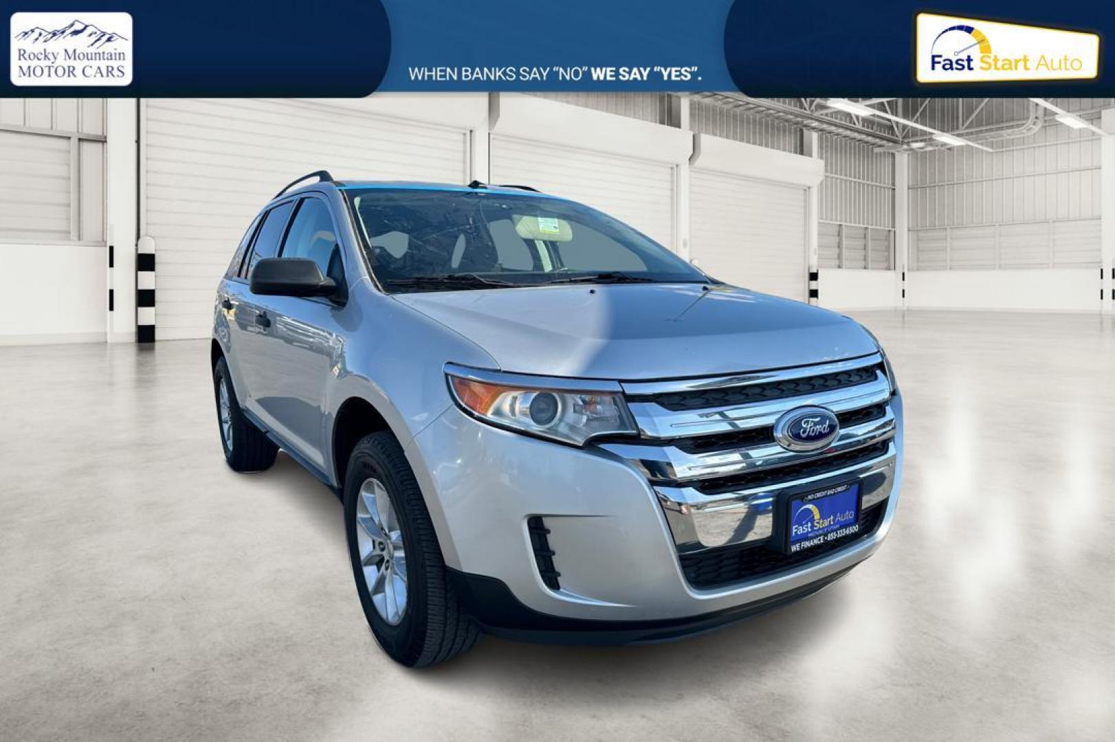 2014 Silver Ford Edge SE FWD (2FMDK3GC5EB) with an 3.5L V6 DOHC 24V engine, 6-Speed Automatic transmission, located at 767 S State Road, Pleasant Grove, UT, 84062, (801) 785-1058, 40.354839, -111.736687 - Photo#0