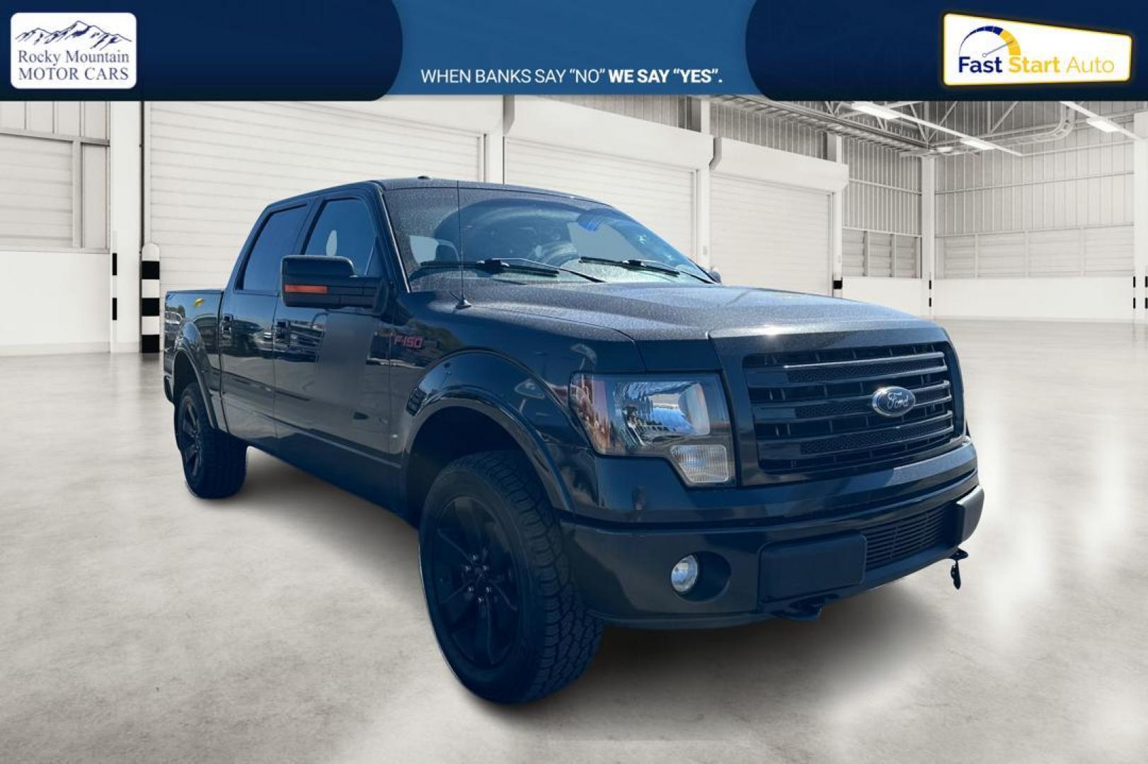 2014 Black Ford F-150 XL SuperCrew 5.5-ft. Bed 4WD (1FTFW1EF9EF) with an 5.0L V8 engine, 6-Speed Automatic transmission, located at 7755 State Street, Midvale, UT, 84047, (801) 753-9063, 40.610329, -111.892159 - Photo#0