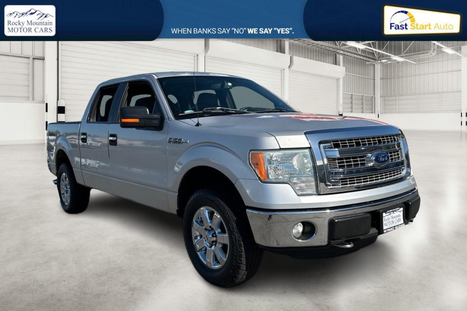 2014 Silver Ford F-150 XL SuperCrew 5.5-ft. Bed 4WD (1FTFW1EF9EK) with an 5.0L V8 engine, 6-Speed Automatic transmission, located at 767 S State Road, Pleasant Grove, UT, 84062, (801) 785-1058, 40.354839, -111.736687 - Photo#0