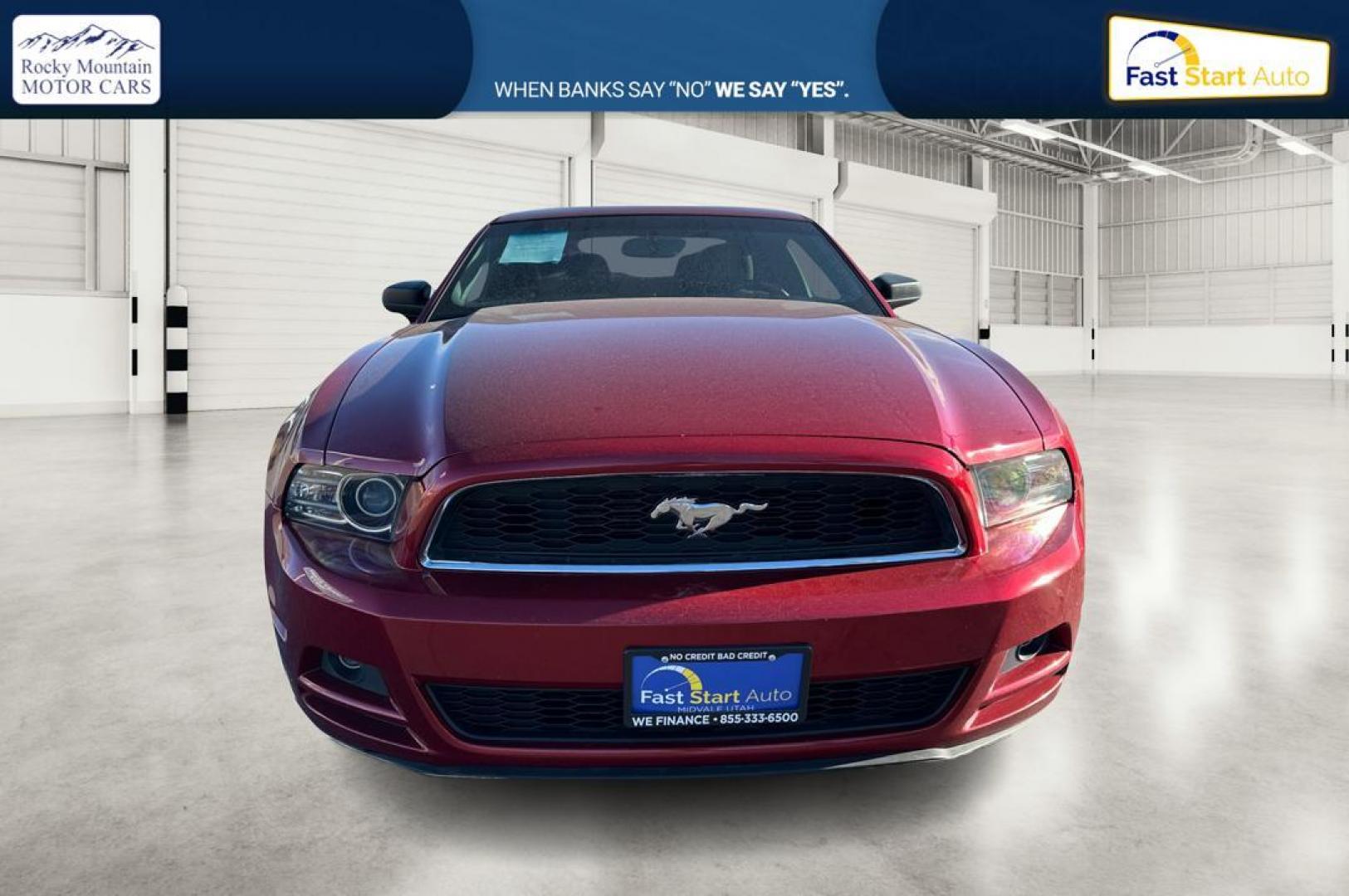 2014 Red Ford Mustang V6 Coupe (1ZVBP8AM6E5) with an 3.7L V6 DOHC 24V engine, Auto, 6-Spd SelectShift transmission, located at 344 S Washington Blvd, Ogden, UT, 84404, (801) 399-1799, 41.255482, -111.970848 - Photo#9