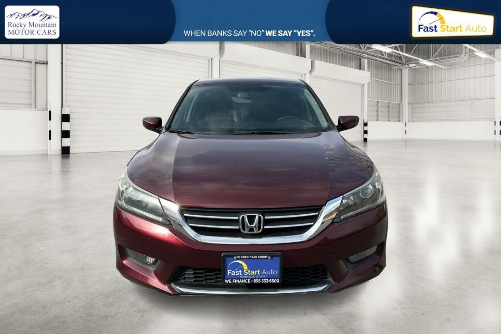 2014 Red Honda Accord Sport Sedan CVT (1HGCR2F5XEA) with an 2.4L L4 DOHC 16V engine, Continuously Variable Transmission transmission, located at 7755 State Street, Midvale, UT, 84047, (801) 753-9063, 40.610329, -111.892159 - Photo#9