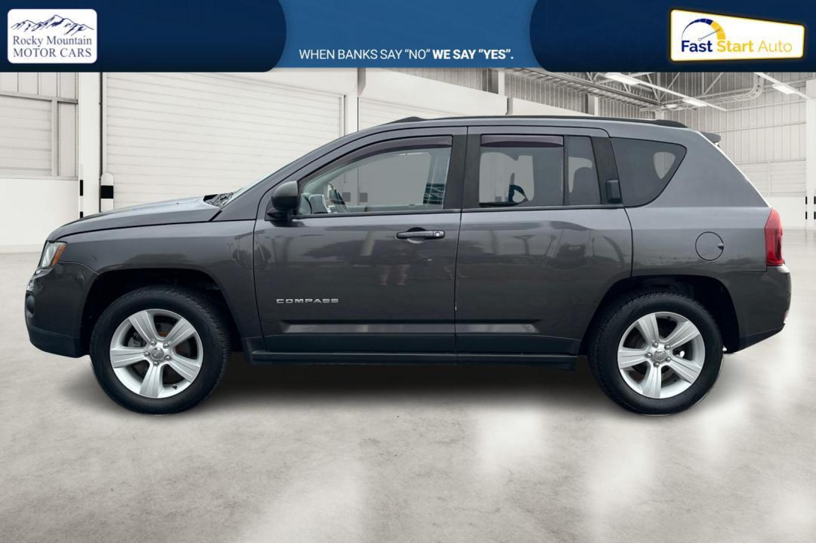 2014 Gray Jeep Compass Sport 4WD (1C4NJDBB3ED) with an 2.4L L4 DOHC 16V engine, Auto, 6-Spd AutoStick transmission, located at 7755 State Street, Midvale, UT, 84047, (801) 753-9063, 40.610329, -111.892159 - Photo#6