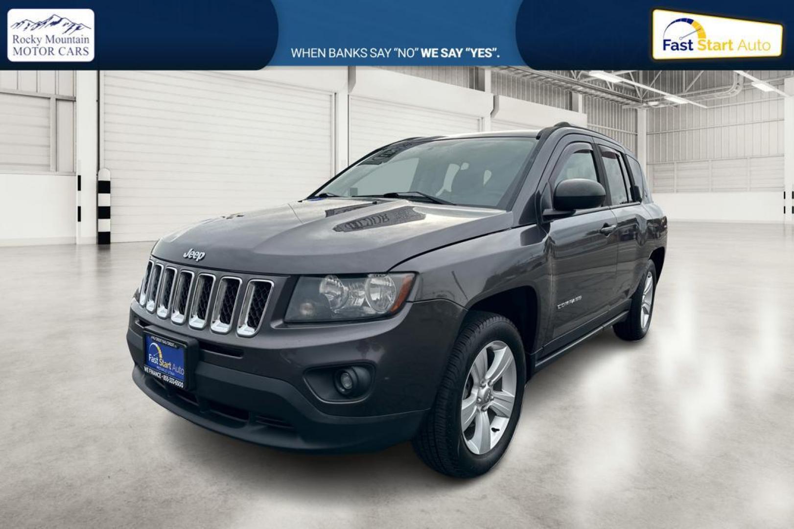 2014 Gray Jeep Compass Sport 4WD (1C4NJDBB3ED) with an 2.4L L4 DOHC 16V engine, Auto, 6-Spd AutoStick transmission, located at 7755 State Street, Midvale, UT, 84047, (801) 753-9063, 40.610329, -111.892159 - Photo#8