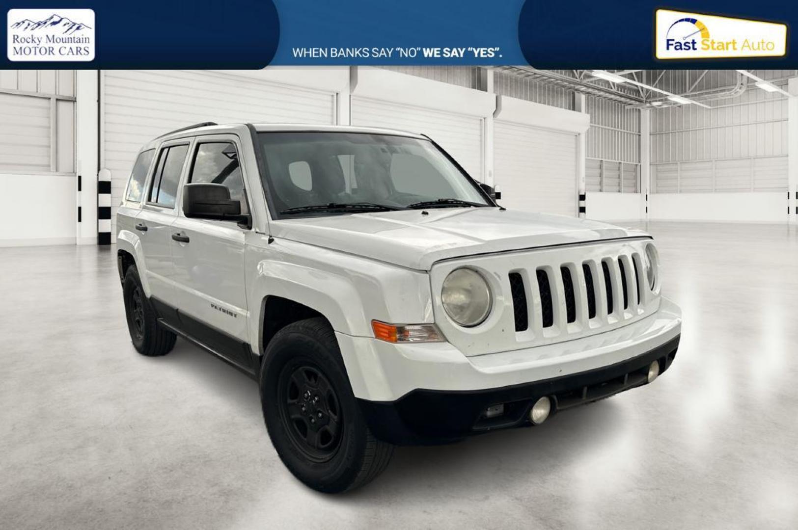 2014 White Jeep Patriot Sport 2WD (1C4NJPBA8ED) with an 2.0L L4 DOHC 16V engine, located at 7755 State Street, Midvale, UT, 84047, (801) 753-9063, 40.610329, -111.892159 - Photo#0