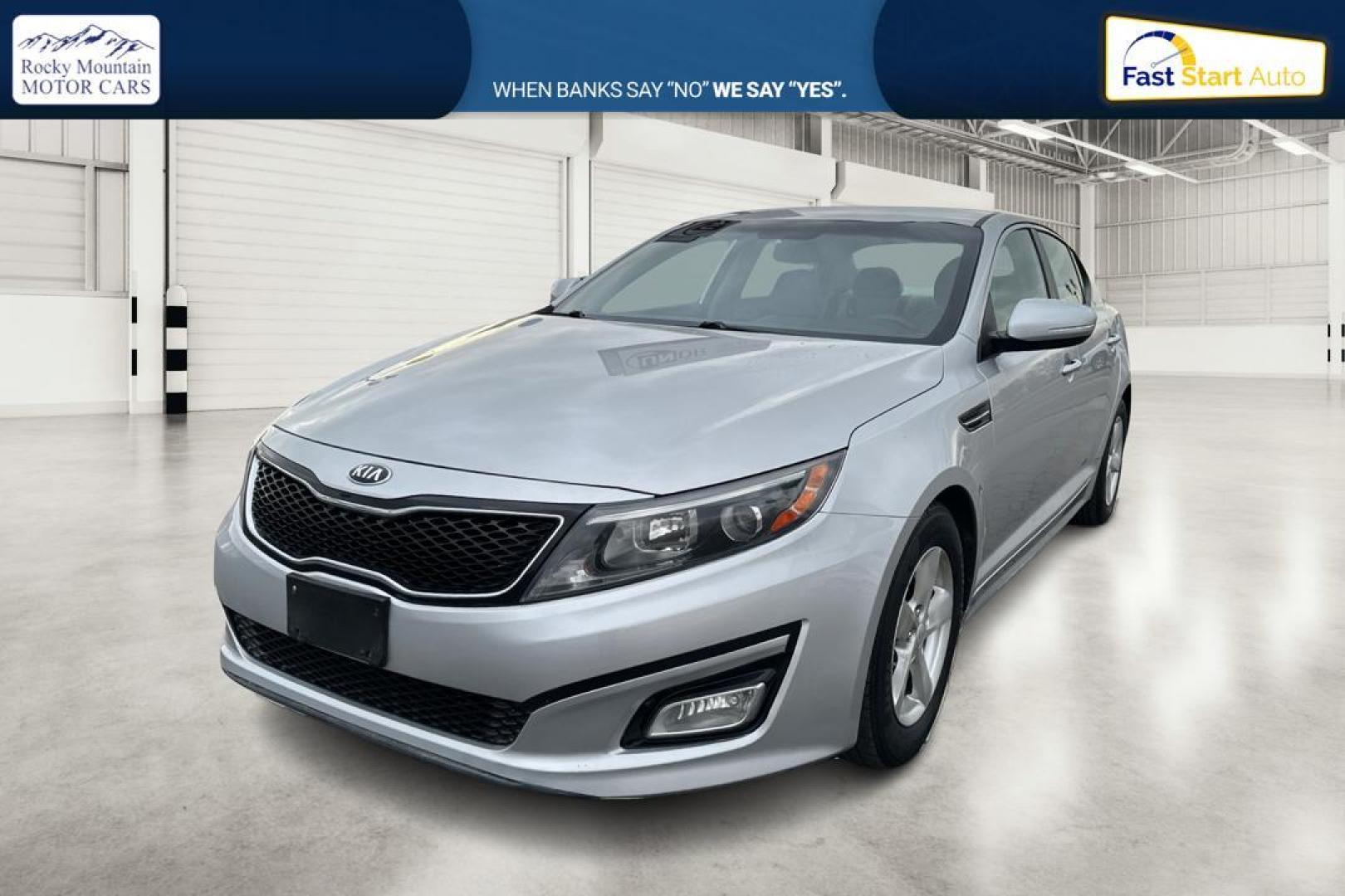 2014 Silver Kia Optima LX (KNAGM4A71E5) with an 2.4L L4 DOHC 16V engine, 6-Speed Automatic transmission, located at 7755 State Street, Midvale, UT, 84047, (801) 753-9063, 40.610329, -111.892159 - Photo#8