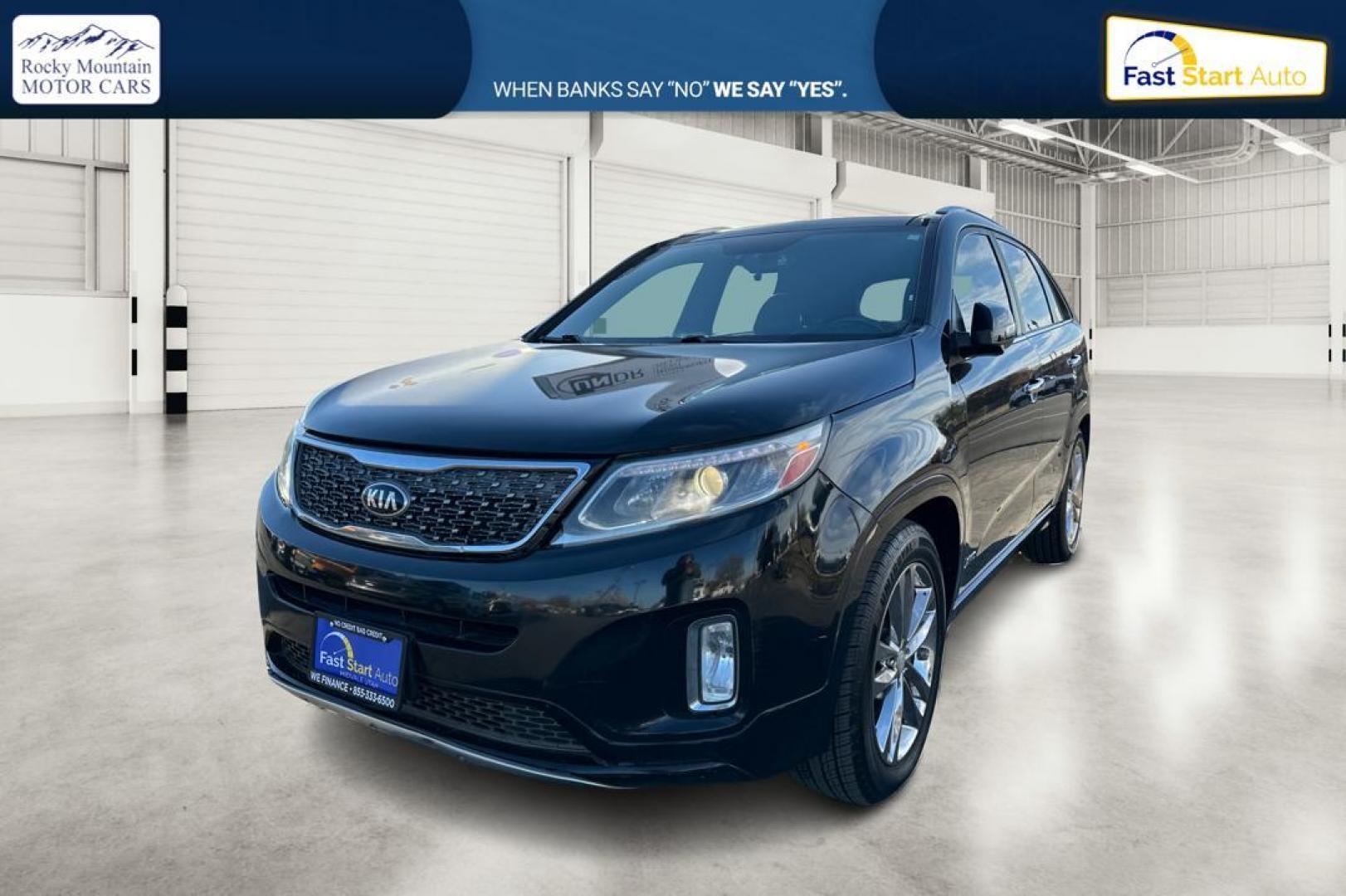 2014 Black Kia Sorento SX V6 AWD (5XYKWDA7XEG) with an 3.3L V6 DOHC 24V engine, 6-Speed Automatic transmission, located at 7755 State Street, Midvale, UT, 84047, (801) 753-9063, 40.610329, -111.892159 - Photo#8