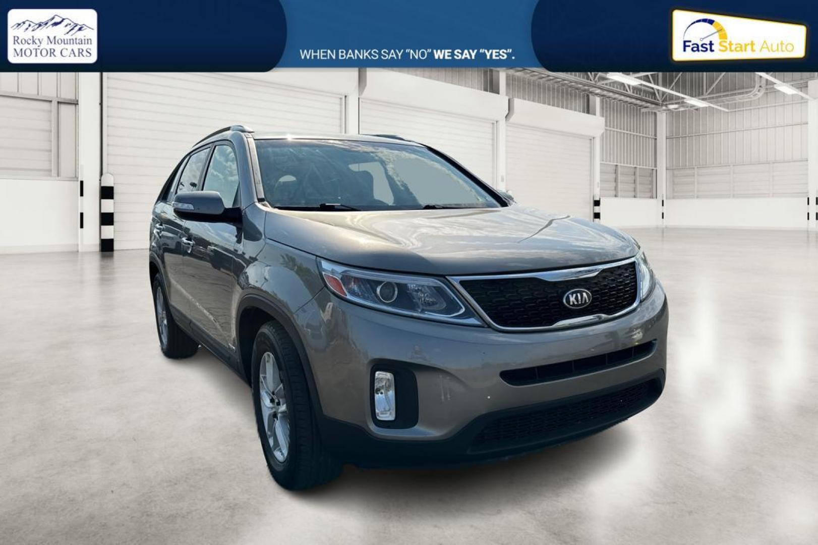 2014 Gray Kia Sorento LX AWD (5XYKTCA67EG) with an 2.4L L4 DOHC 16V engine, 6-Speed Automatic transmission, located at 7755 State Street, Midvale, UT, 84047, (801) 753-9063, 40.610329, -111.892159 - Photo#0