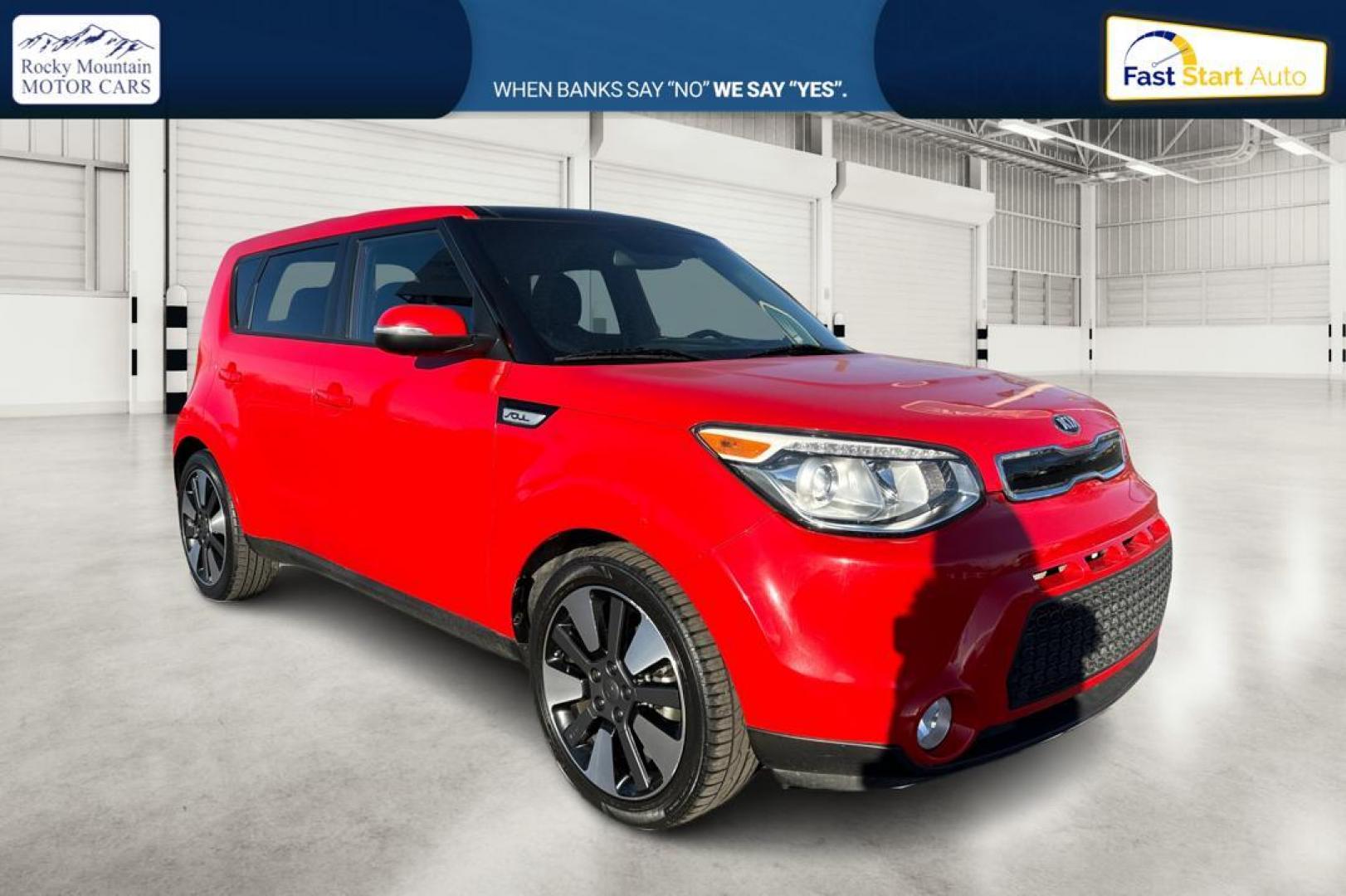 2014 Red Kia Soul ! (KNDJX3A58E7) with an 2.0L L4 DOHC 16V engine, 6-Speed Automatic transmission, located at 7755 State Street, Midvale, UT, 84047, (801) 753-9063, 40.610329, -111.892159 - Photo#0