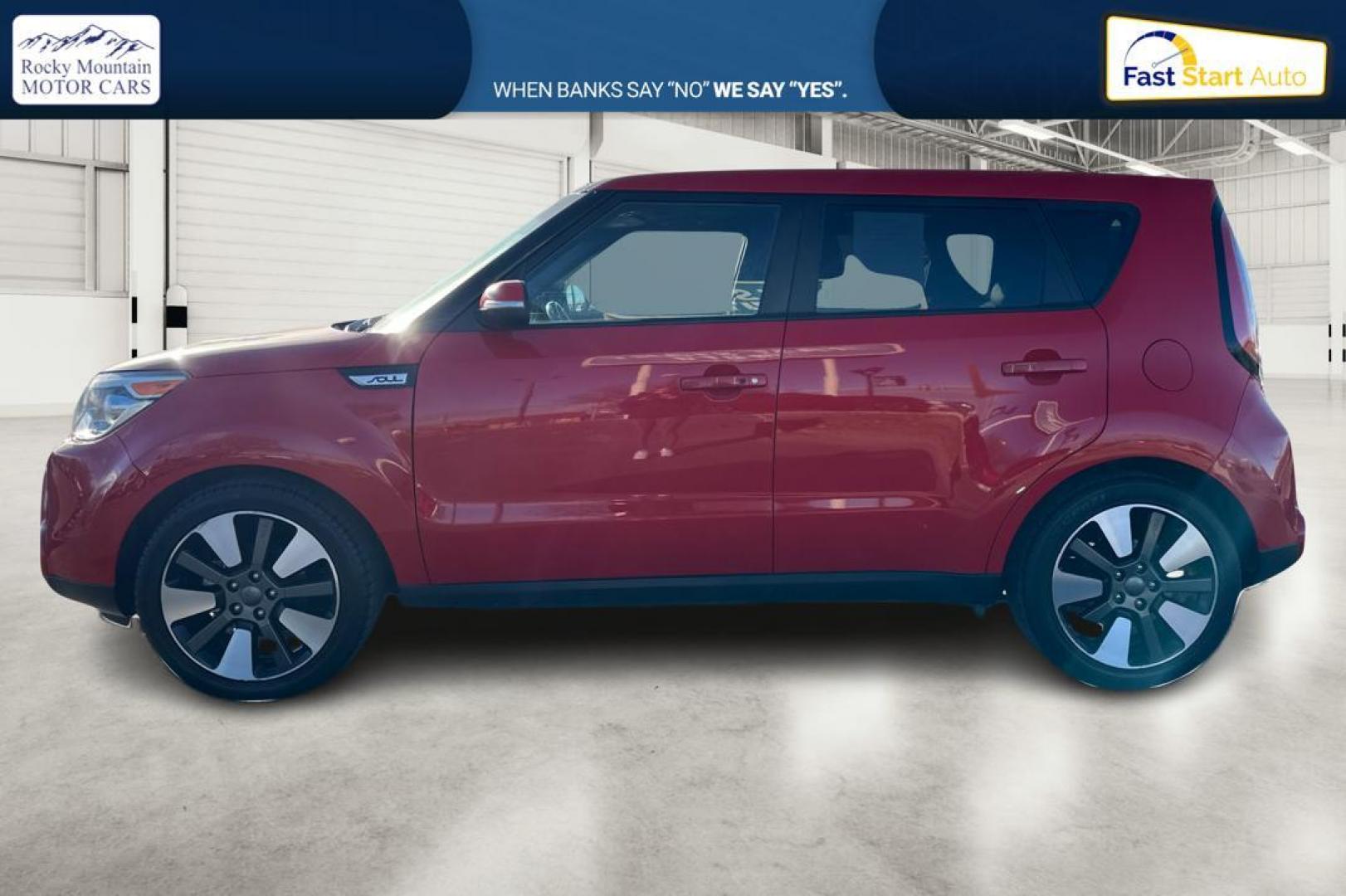 2014 Red Kia Soul ! (KNDJX3A58E7) with an 2.0L L4 DOHC 16V engine, 6-Speed Automatic transmission, located at 7755 State Street, Midvale, UT, 84047, (801) 753-9063, 40.610329, -111.892159 - Photo#6